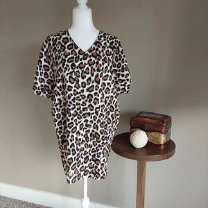 Chico's Top/Tunic Leopard Print Sz 4P